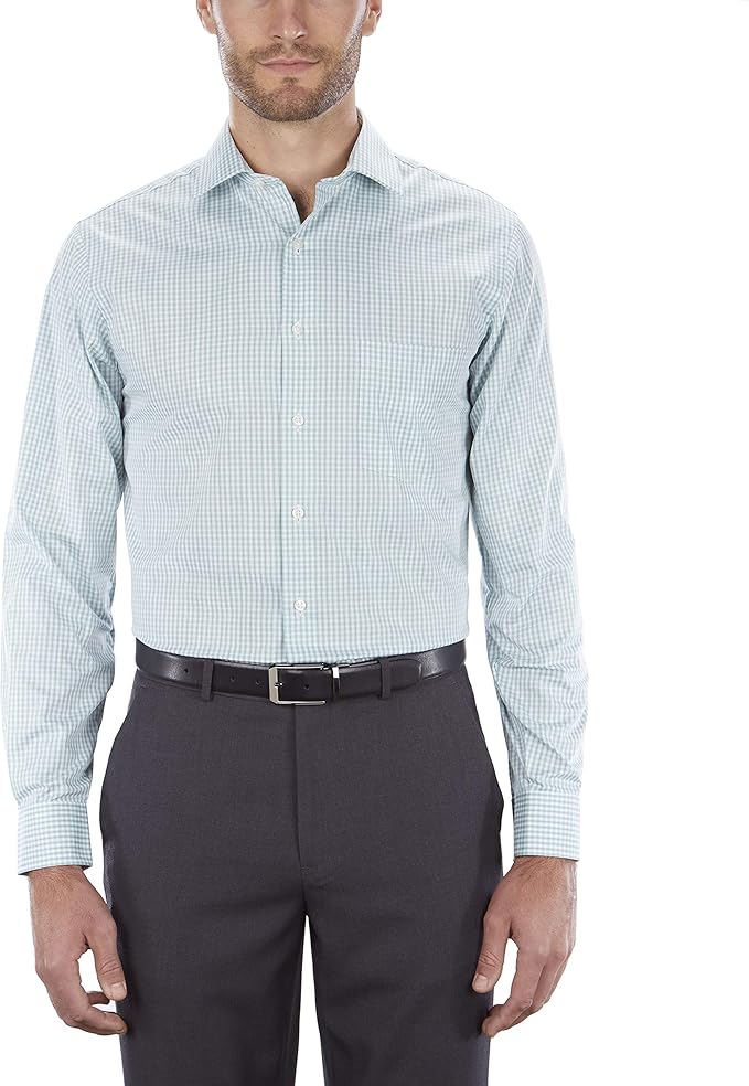 Van Heusen Men's Dress Shirt Regular Fit Flex Collar Check