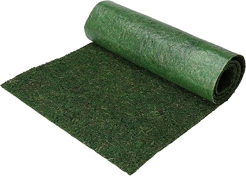 Miniatura 4 de Byher Camino de mesa de musgo seco para decoración de fiestas y jardín, verde oscuro (12 x 36 pulgadas)