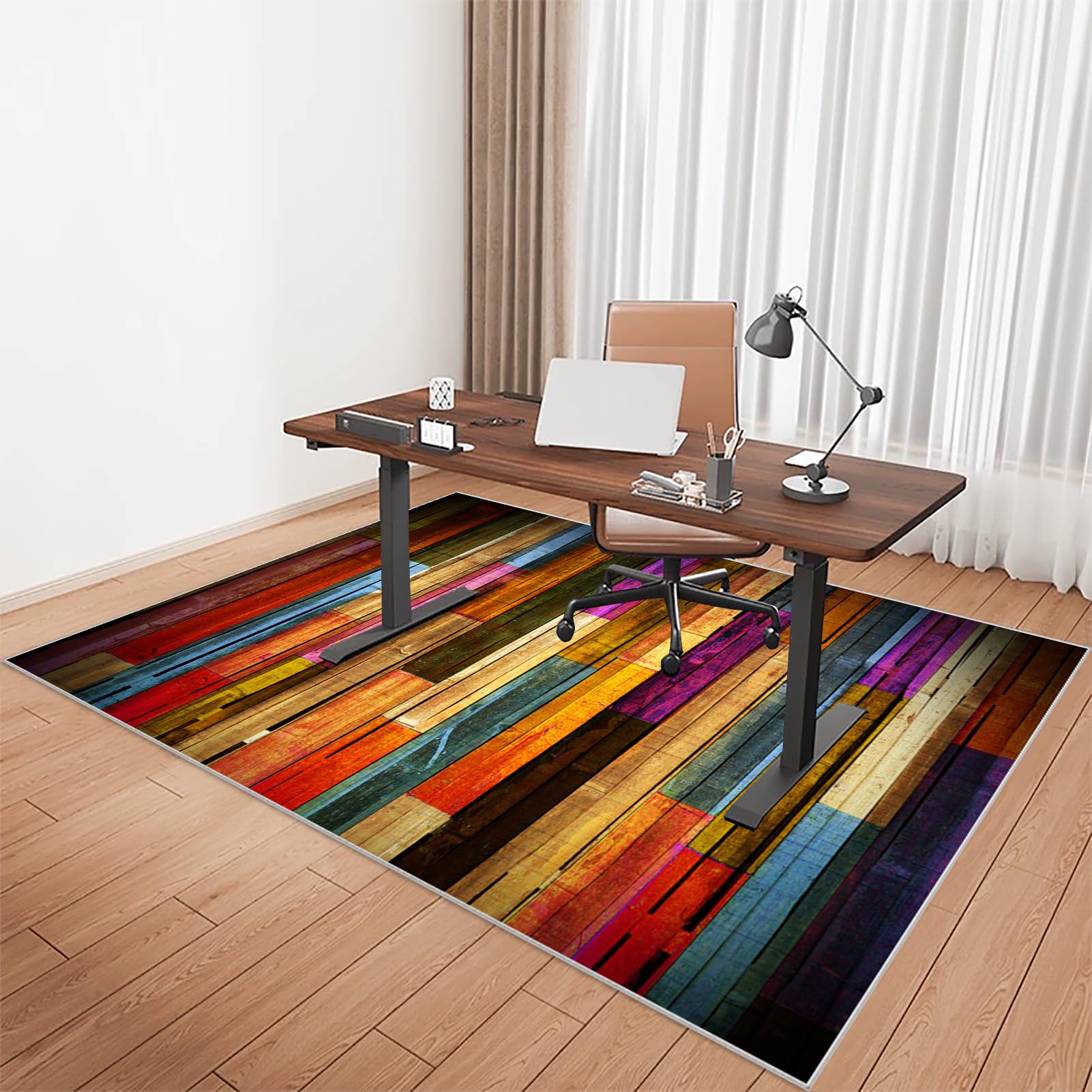 Tkuhknag Carpet Protector Chair Mat 120 x 150 cm - Office Chair Mat for Carpet - Low Pile Desk Chair Mat - Multi-Purpose Hard Floor Protector for Home and Office Non Slip