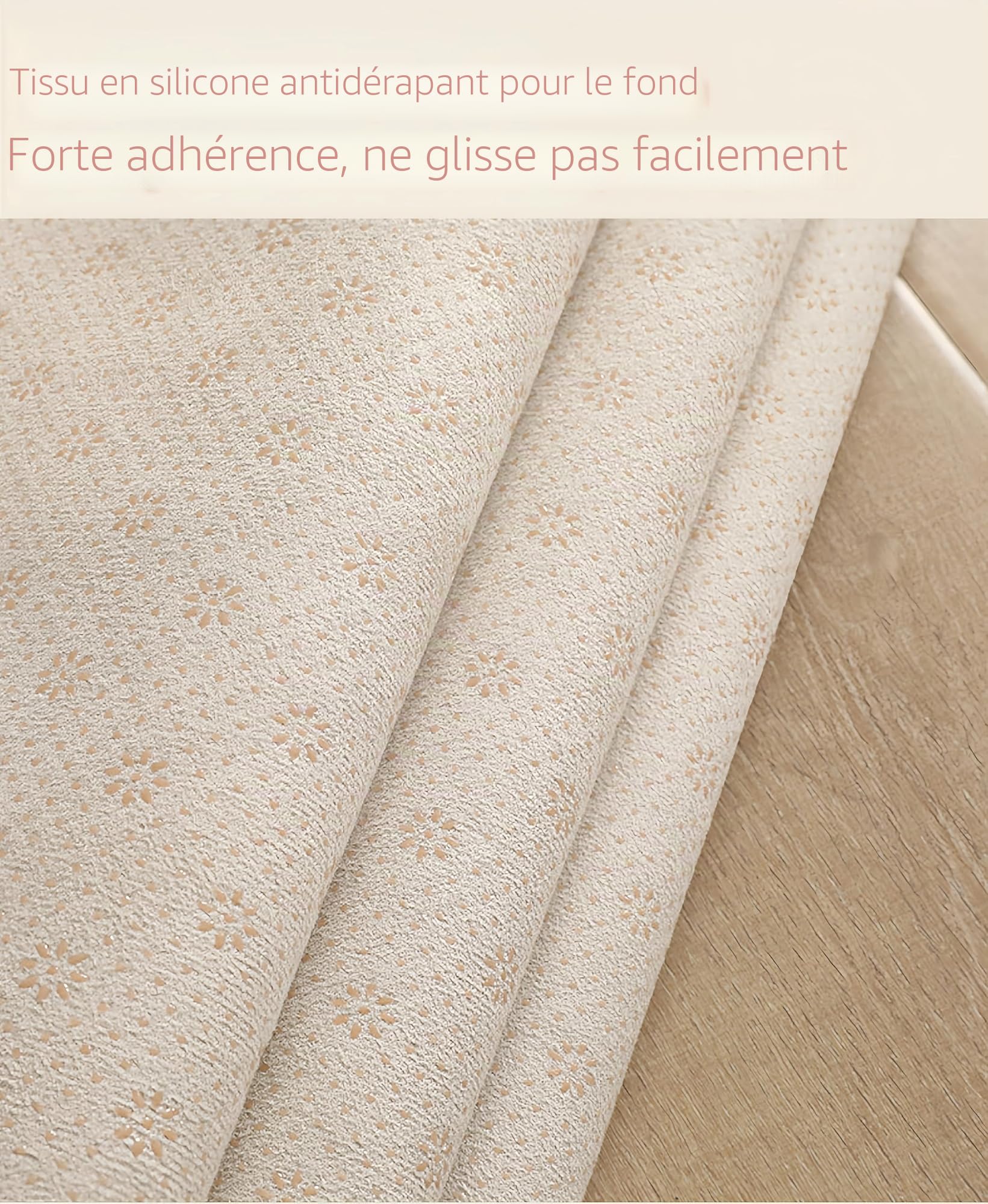 Coussin de tapis en peluche lapin, avec un style doux velours bulle, adapté pour les salons, les chambres, les lits, les baies vitrées et les canapés. (Blanc ivoire, 60/120)