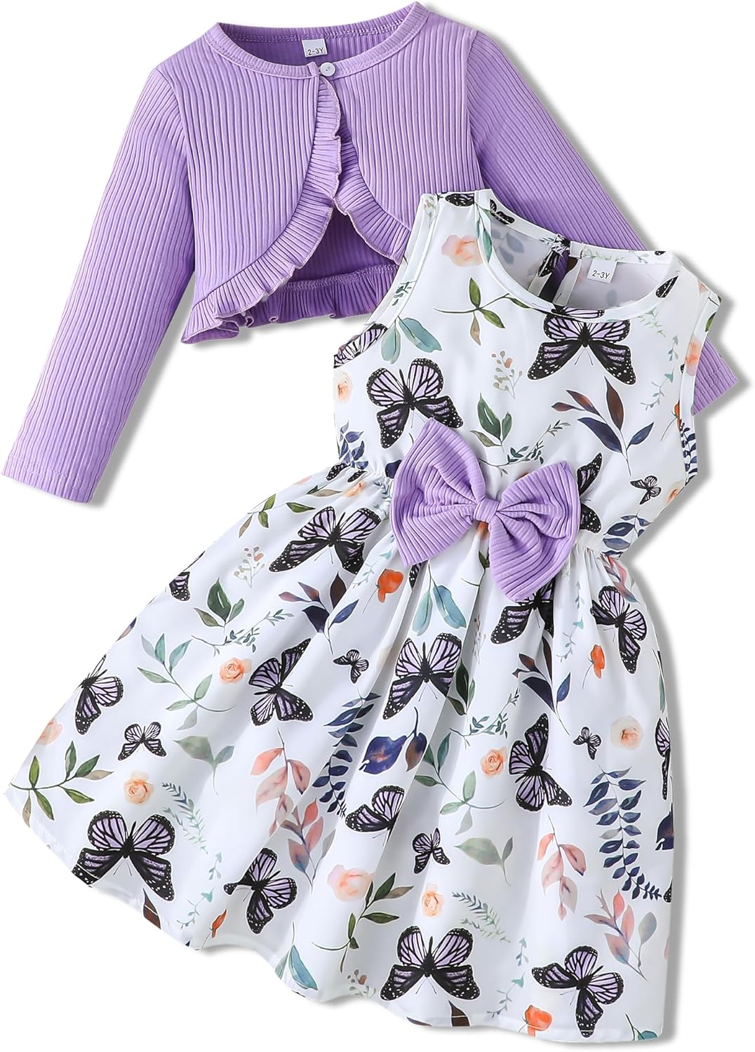 Rosibel Toddler Girl Dress and Cotton Cardigan for 2-8T Flora Patterned Sleeveless Dresses and Shrugs Sets Rosibel Toddler Girl Dress and Cotton Cardigan for 2-8T Flora Patterned Sleeveless Dresses and Shrugs Sets