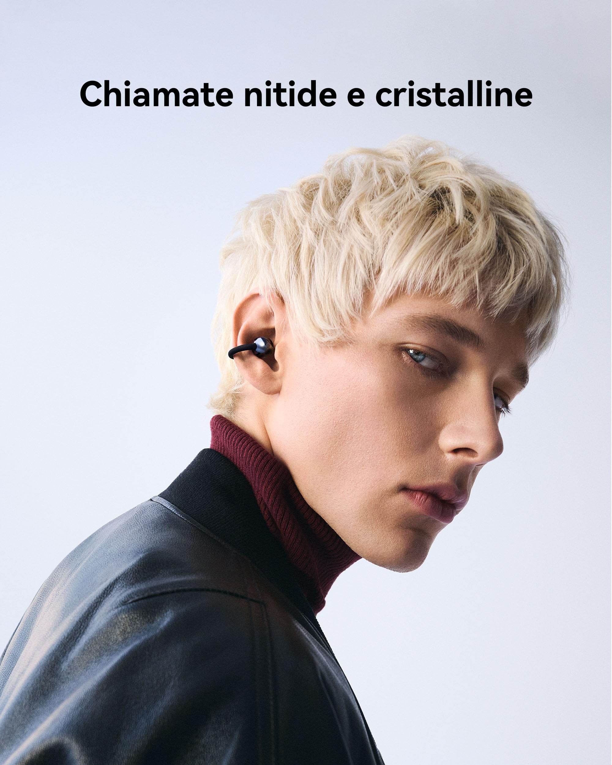HUAWEI FreeClip 2 Nero, Cuffie Bluetooth Wireless, Design ultra-Leggero, per il massimo del comfort, Ascolto adattivo open-ear, Chiamate Cristalline, Fino a 38 ore, iOS e Android, Garanzia di 30 Mesi