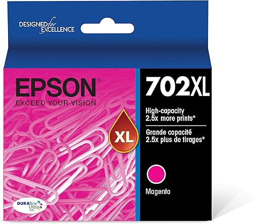 Miniatura 2 de Epson T702 DURABrite Ultra -Tinta Magenta de Alta Capacidad -Cartucho (T702XL320-S) T702 DURABrite Ultra -Tinta Amarillo de Alta Capacidad -Cartucho