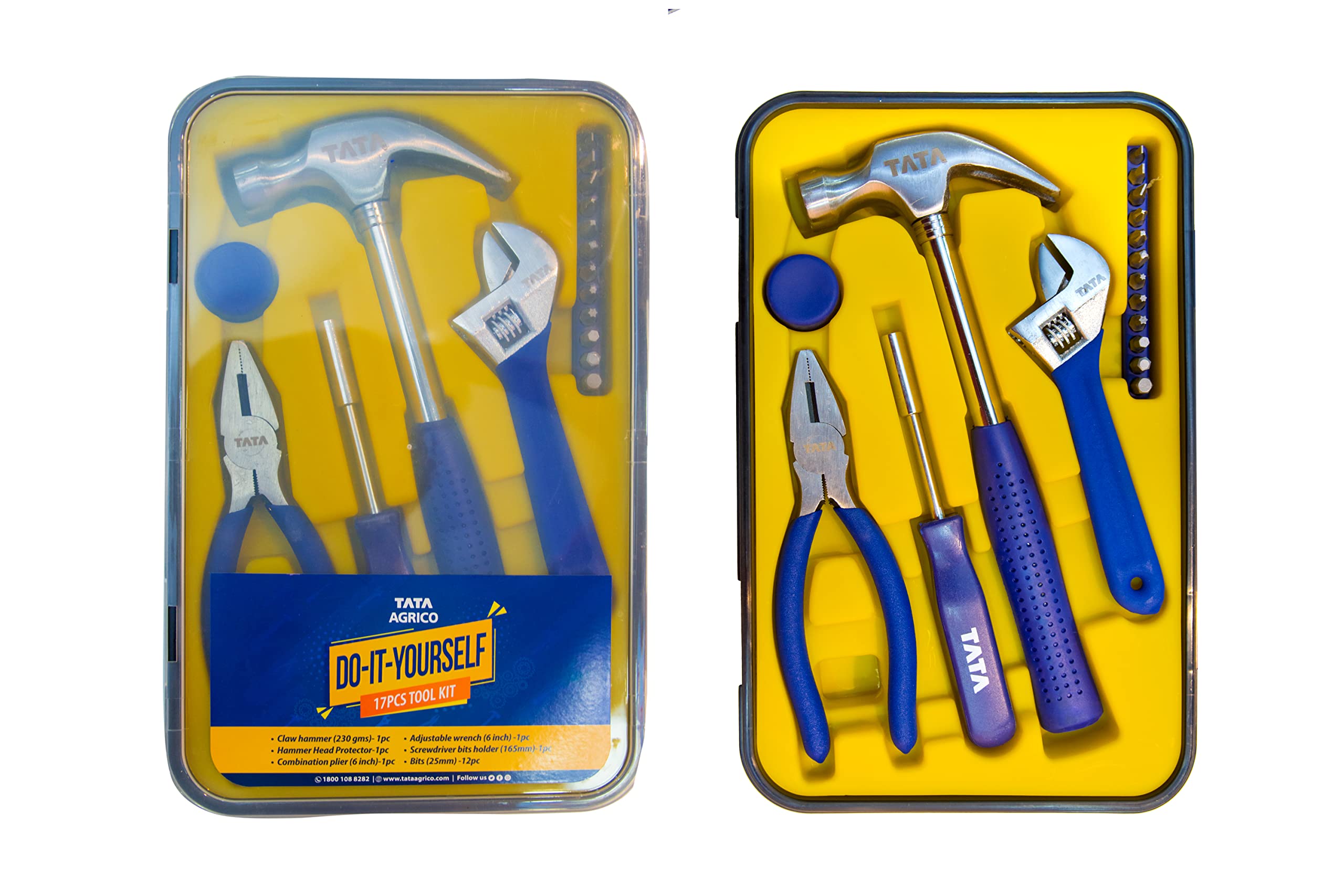 AGRICO 17-Piece Hand Tool Kit - DIY & Workshop Essentials -1
