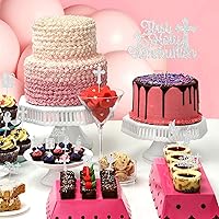 Vista 7 de Gyufise 25 adornos para magdalenas de la primera comunión con purpurina para la primera comunión, decoración para tartas de la primera comunión