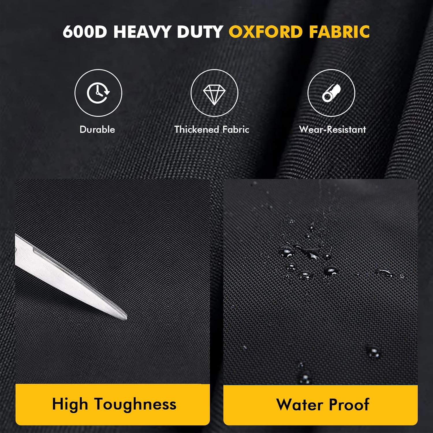 MIKKUPPA Truck Under Seat Storage - Replacement for 2015-2024 Ford F150 F250 F350, 3 Compartments Truck Tool Box Organizer Underseat Storage Bag