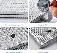 Vista 7 de Película reflectante para ventana, película de privacidad totalmente opaca para ventana, barrera radiante impermeable e insonorizada, bloqueo UV