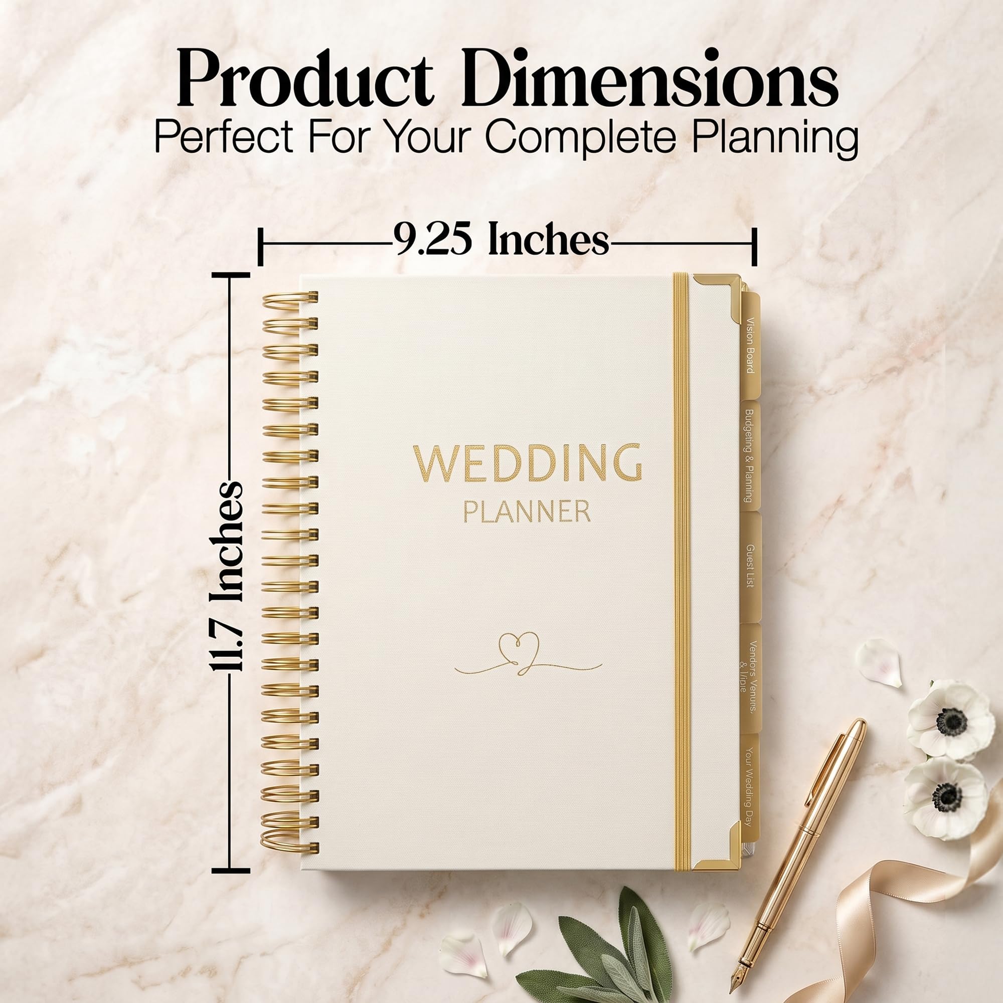 Wedding Planner libro e organizer (crema)