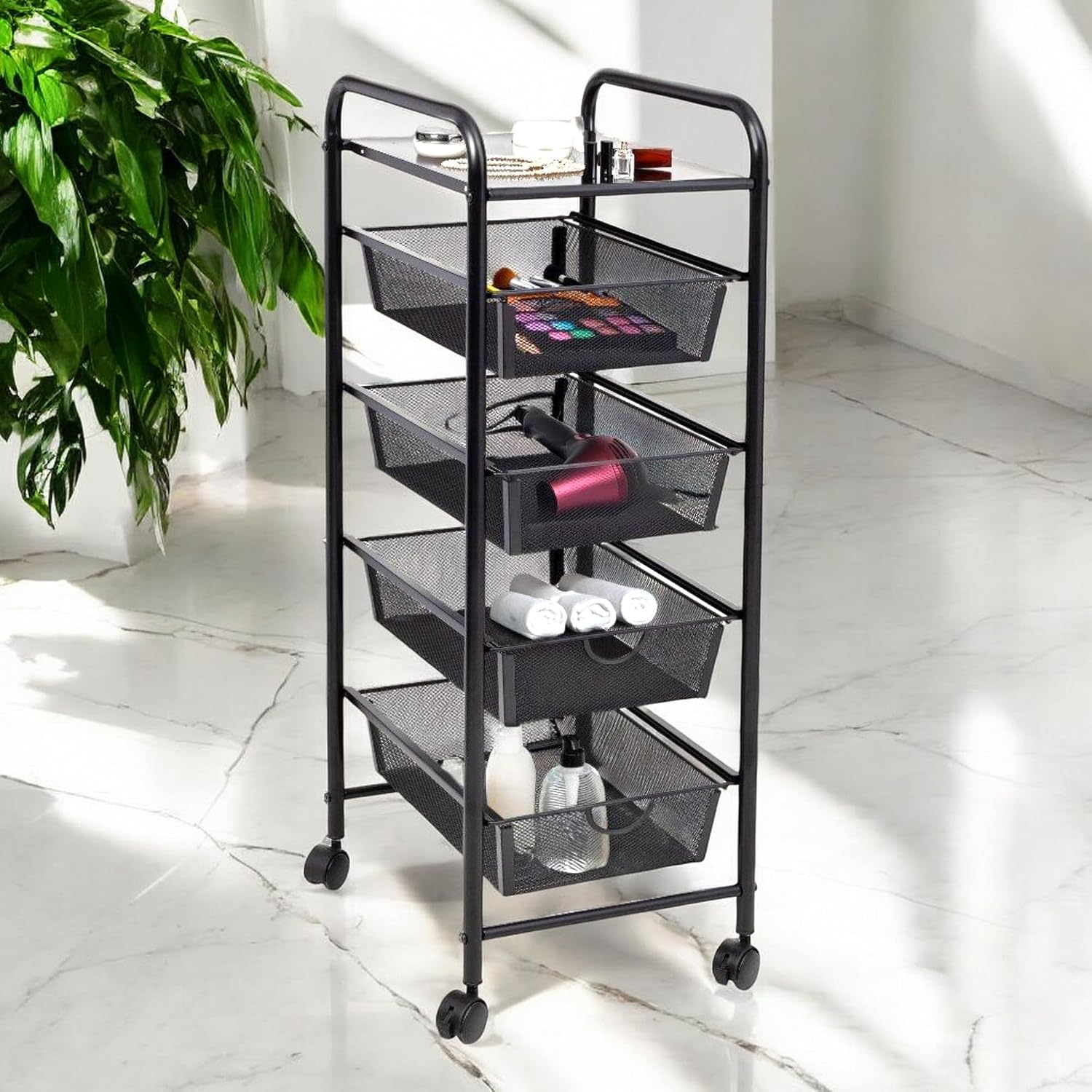 3-Drawer Storage Cart with Wheels, Multi-Purpose, Black, Steel - Review, Price and Buying Guide