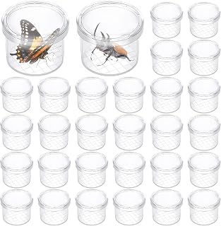 30 Pcs Bug Viewer Critter Cage Catcher Magnifying Box Container Cage Jar for Nature Science Exploration Backyard Outdoor Tool