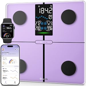 Ovutek Scale for Body Weight Digital Bathroom Smart Scale with 14 Body Composition Analyzer Sync Weight Scale BMI