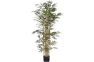 Nearly Natural's 5253 Bamboo Silk Tree: Lifelike Greenery for Your Home