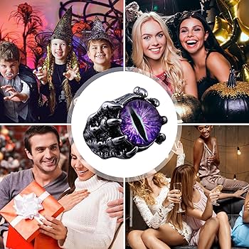 Amazon.co.jp: [ZORZA] 邪眼の指輪 | ゴシッククローアイパンク