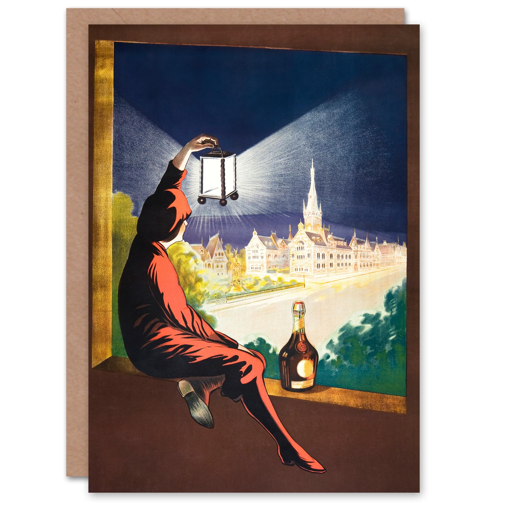 Artery8 Leonetto Cappiello Art Card Benedictine Wine Vintage Advert