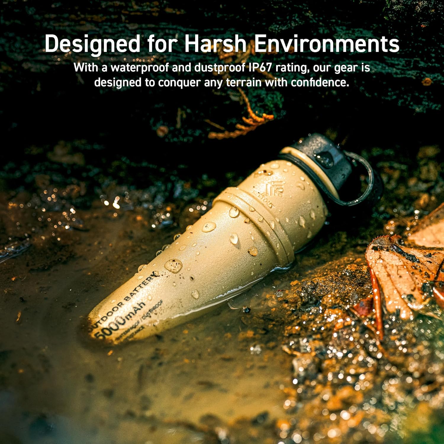 ELECOM NESTOUT Portable Charger and Lamp, 5000mAh Outdoor Battery Power Bank, 32W USB-C Fast Charging PD, Battery and Light for Camping, 300 Lumen LED Lantern Lamp-1, 1000 Lumen LED Bright Light FLASH