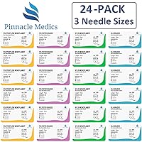 Vista 1 de Practice Sutures Sutures Thread with Needle (24 Mixed 2/0, 3/0, 4/0) for Medical, Nursing, and Veterinary Students Suture Training Suture Kit