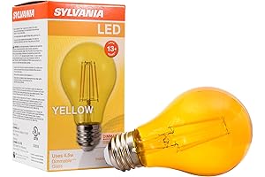 SYLVANIA LED Yellow Glass Filament A19 Light Bulb: Illuminate with a Warm Glow