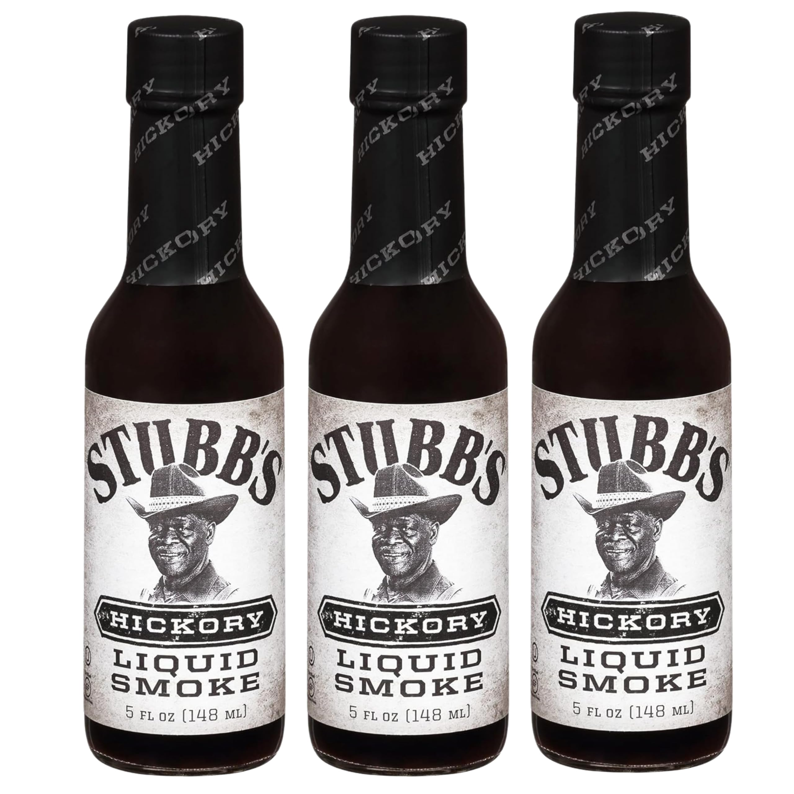 Stubbs Liquid Smoke Hickory Salsa con Aroma de Humo para Carnes, Asados y Barbacoas Pack 3 x 148ml