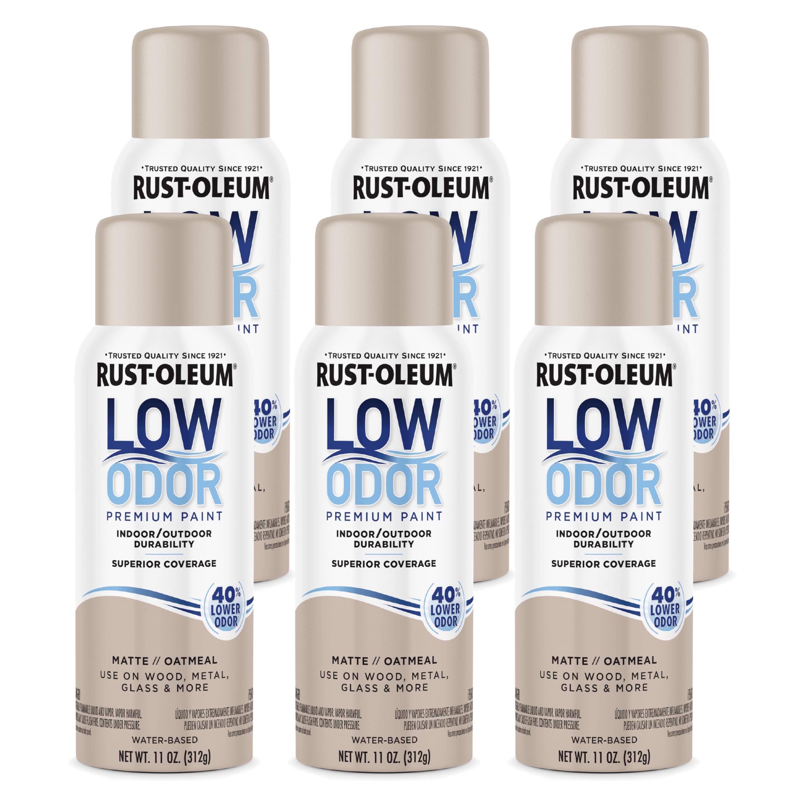 Rust-Oleum Low Odor Premium Spray Paint, Matte Oatmeal