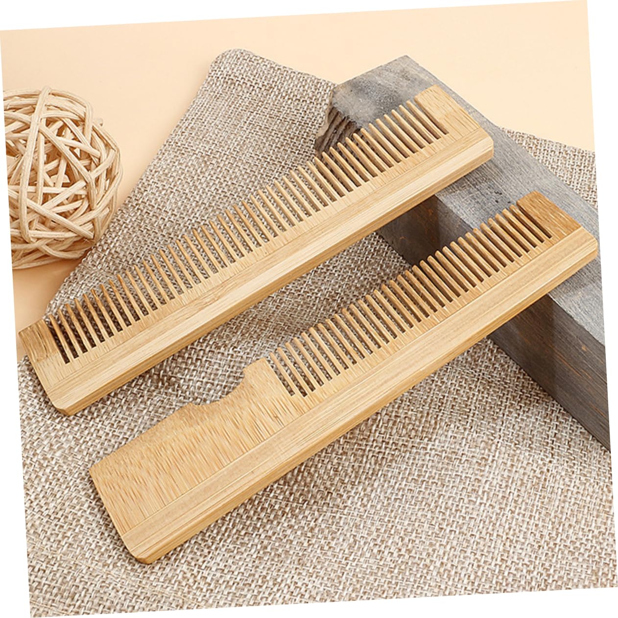 Beavorty 2pcs Mustache Comb Set Fine Tooth Pocket Comb for Beard Grooming and Smoothing Travel-friendly Design for Men s Facial Hair Care