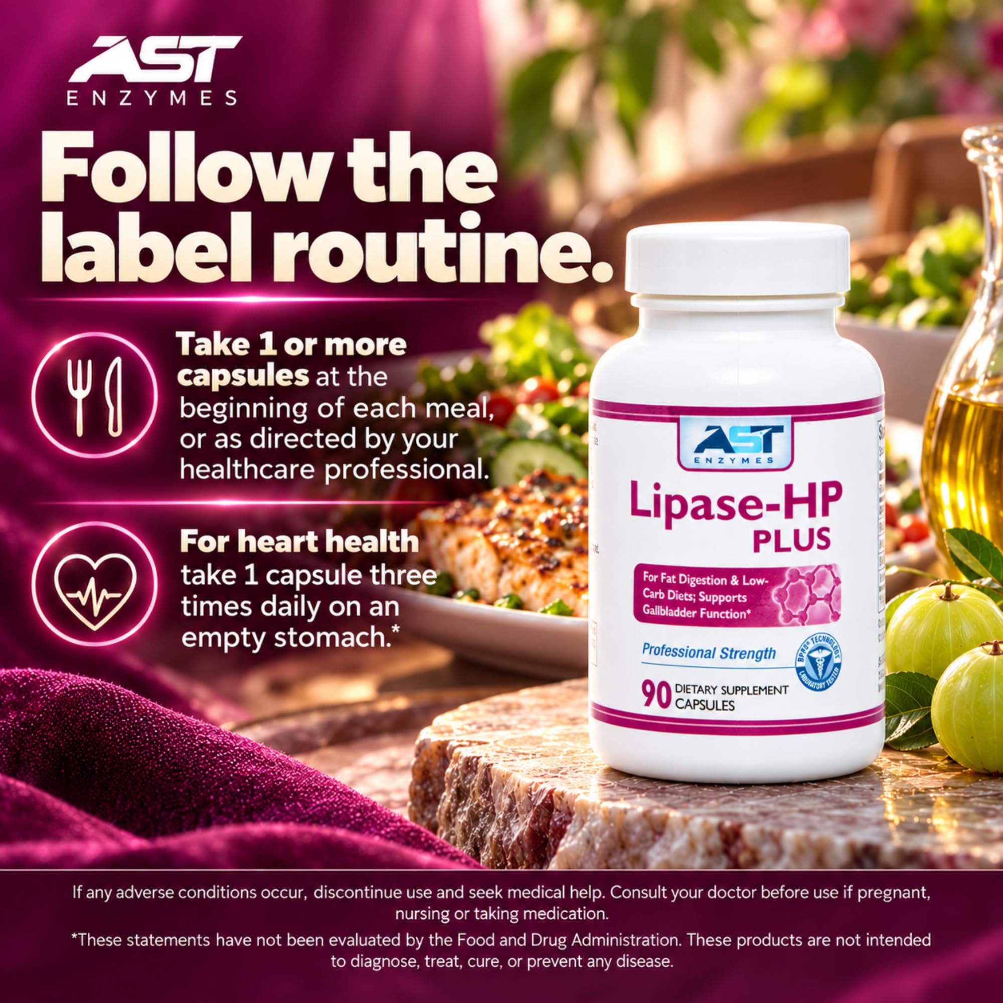 AST Enzymes Lipase-HP Plus Digestive Enzymes, 90 Capsules — Amazon image 9