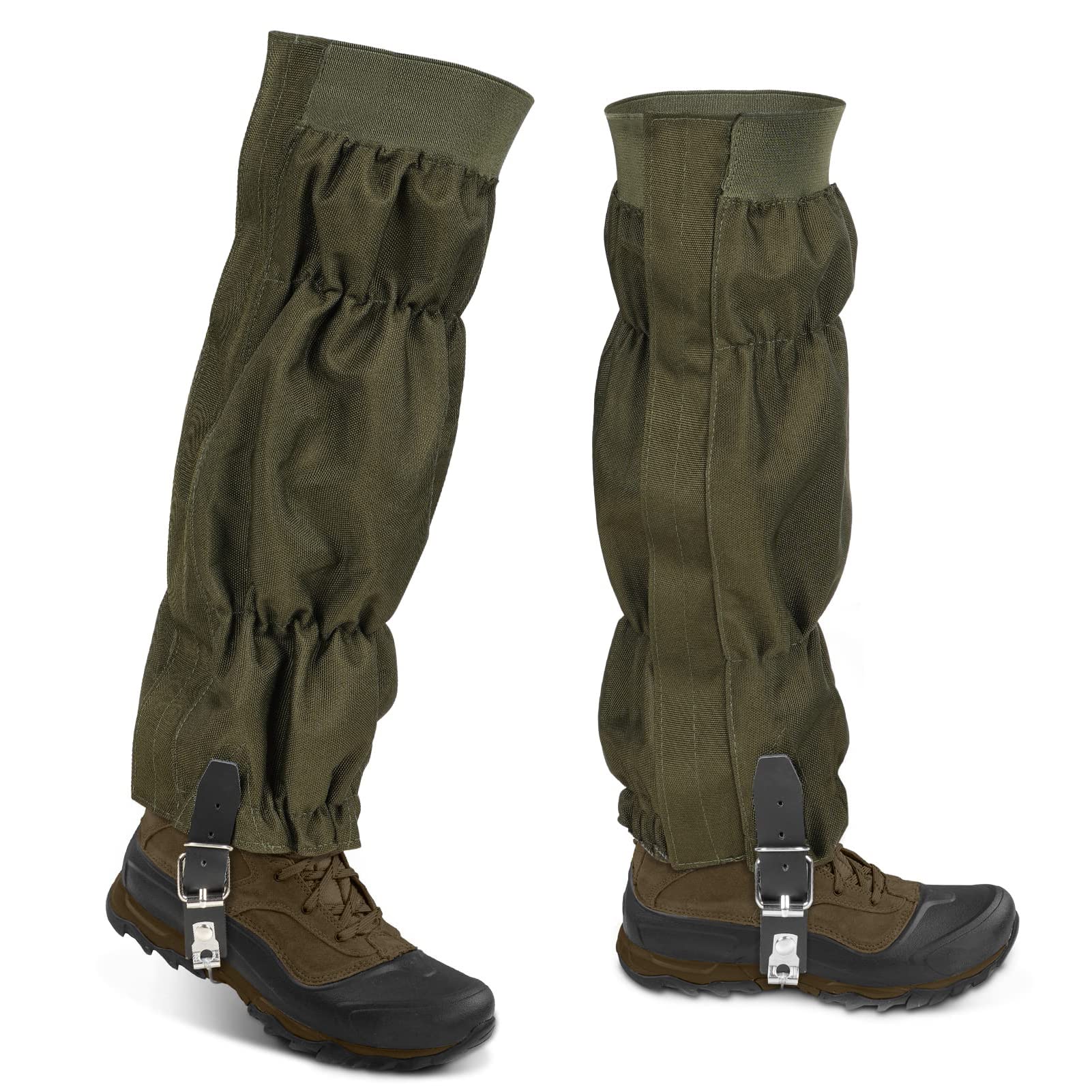 Leomix Snake Gaiters Snake Chaps, Waterproof Snake Guards Snake Bite Protection for Lower Legs, Snake Proof Gaiters Fit for Men & Women, Adjustable Size for Hunting Hiking and Farm Working,1Pair