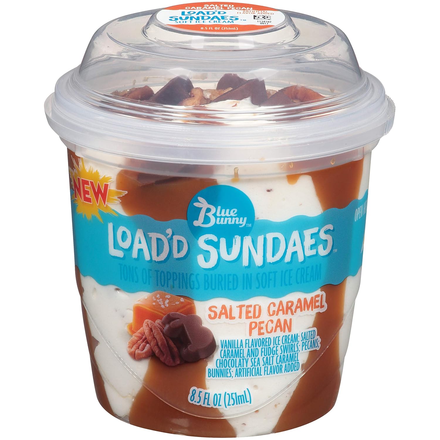 Blue Bunny Load'd Sundaes Salted Caramel Pecan Cup