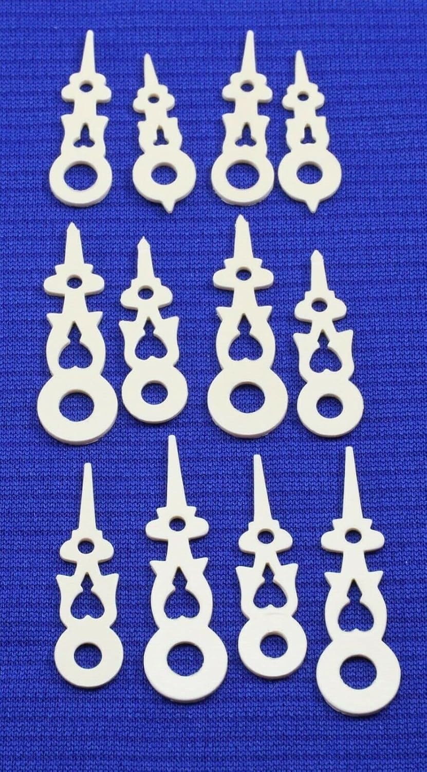 Replacement for Cuckoo Clock Hand Assortment 6 Sets Cream Color for 60 to 80 mm