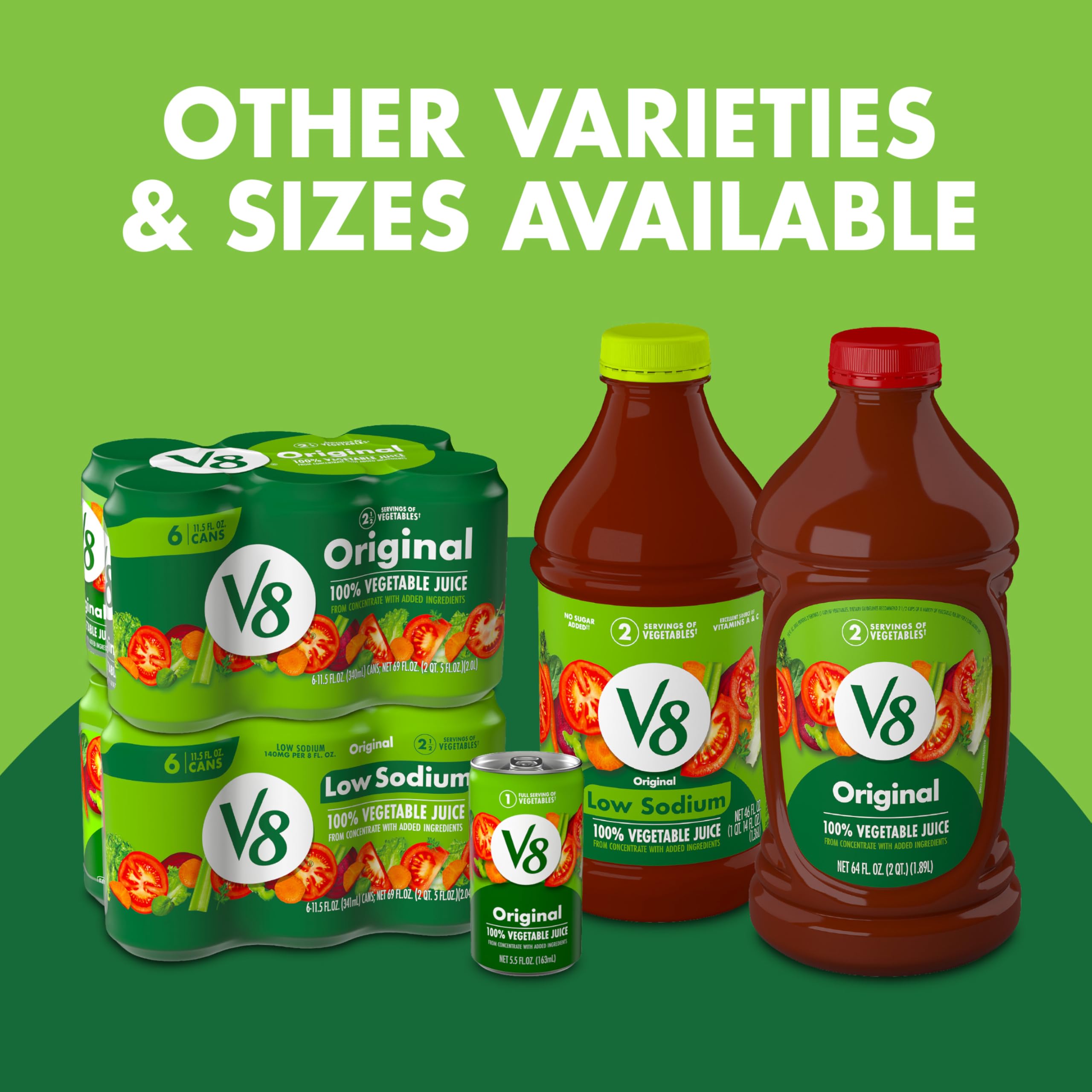 V8, Zumo de verdura - 6 unidades