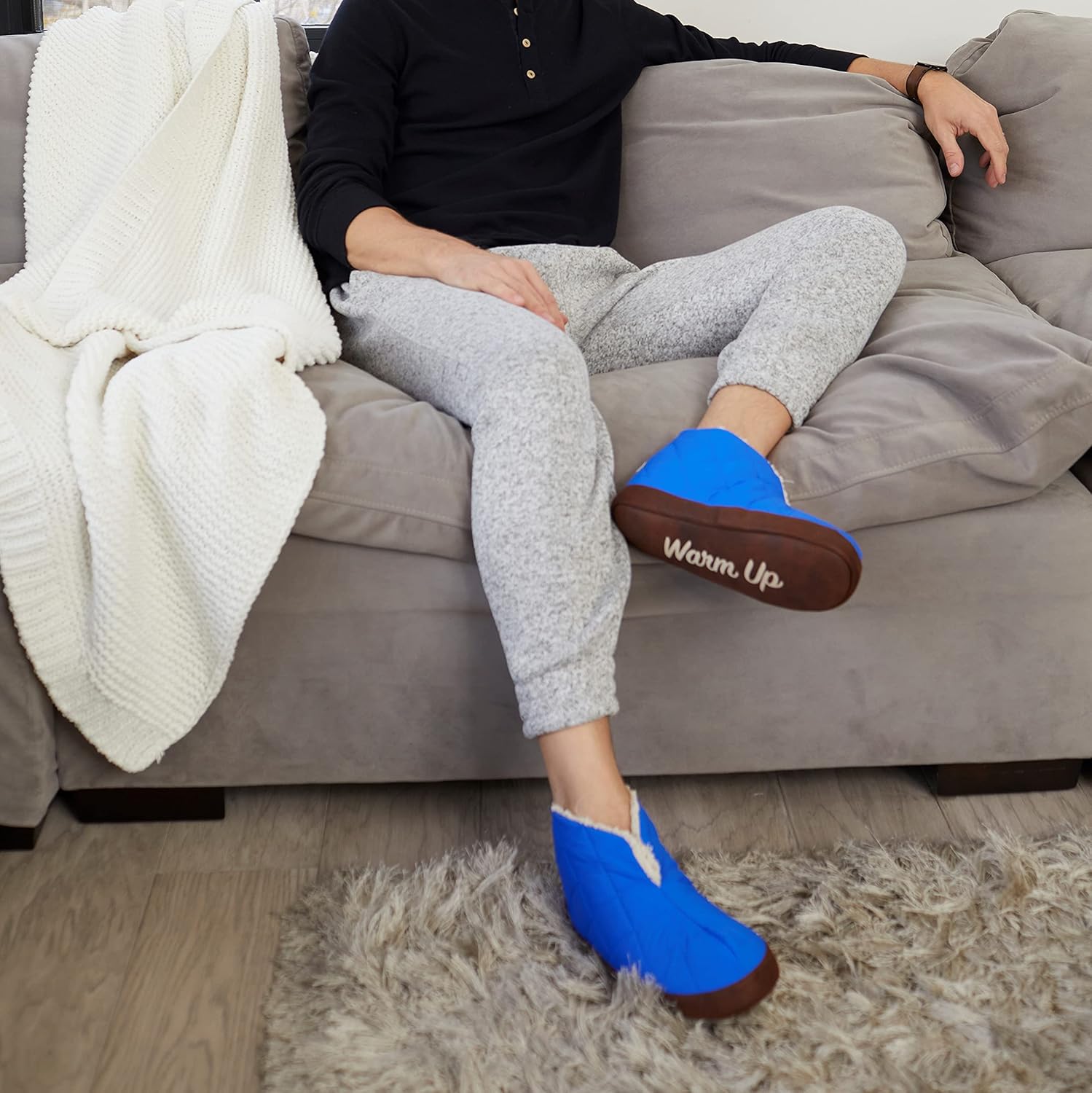 Dearfoams Men's Heritage Warm Up Bootie - Image 2