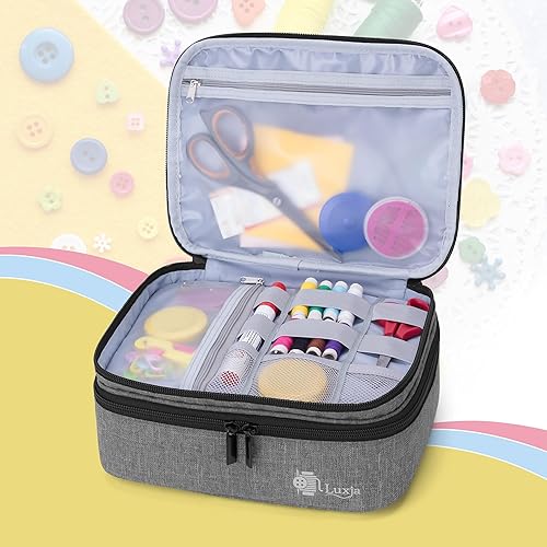 Vista 36 de Luxja - Organizador de accesorios de costura., Azul oscuro, L