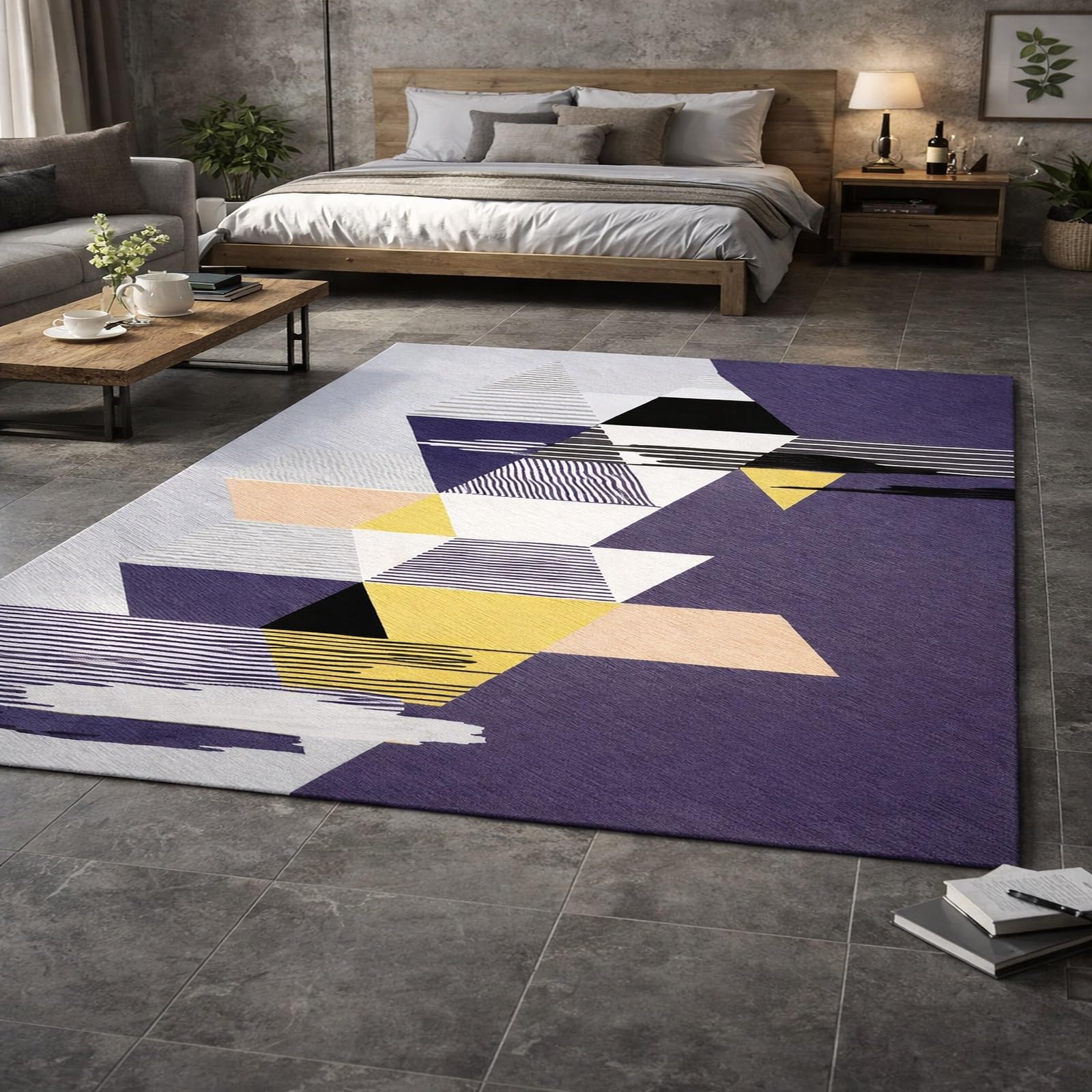 Tapis de salon géométrique moderne pour une chambre design