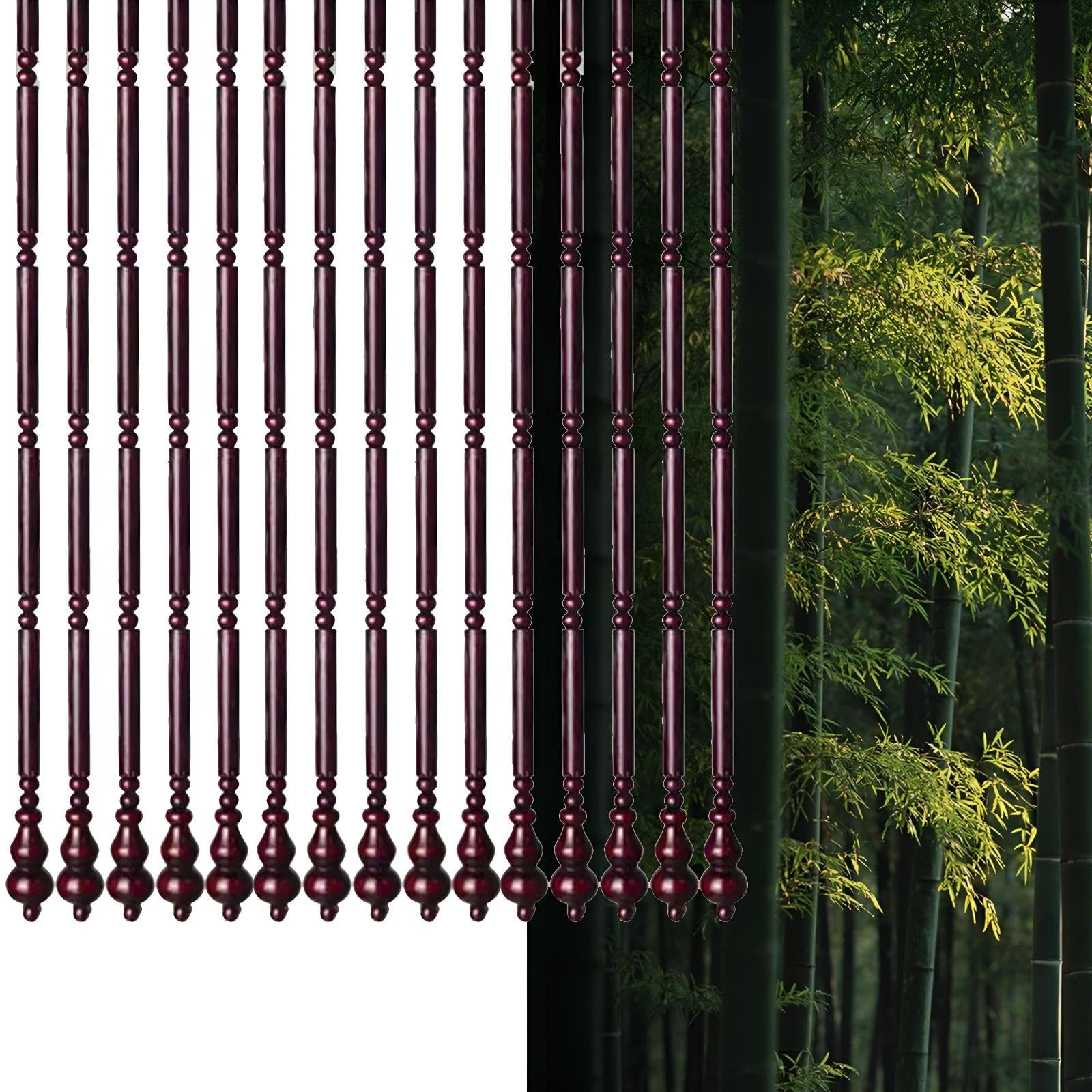 Rideau de porte en bambou haut de gamme en fil de bois pour salon et décoration