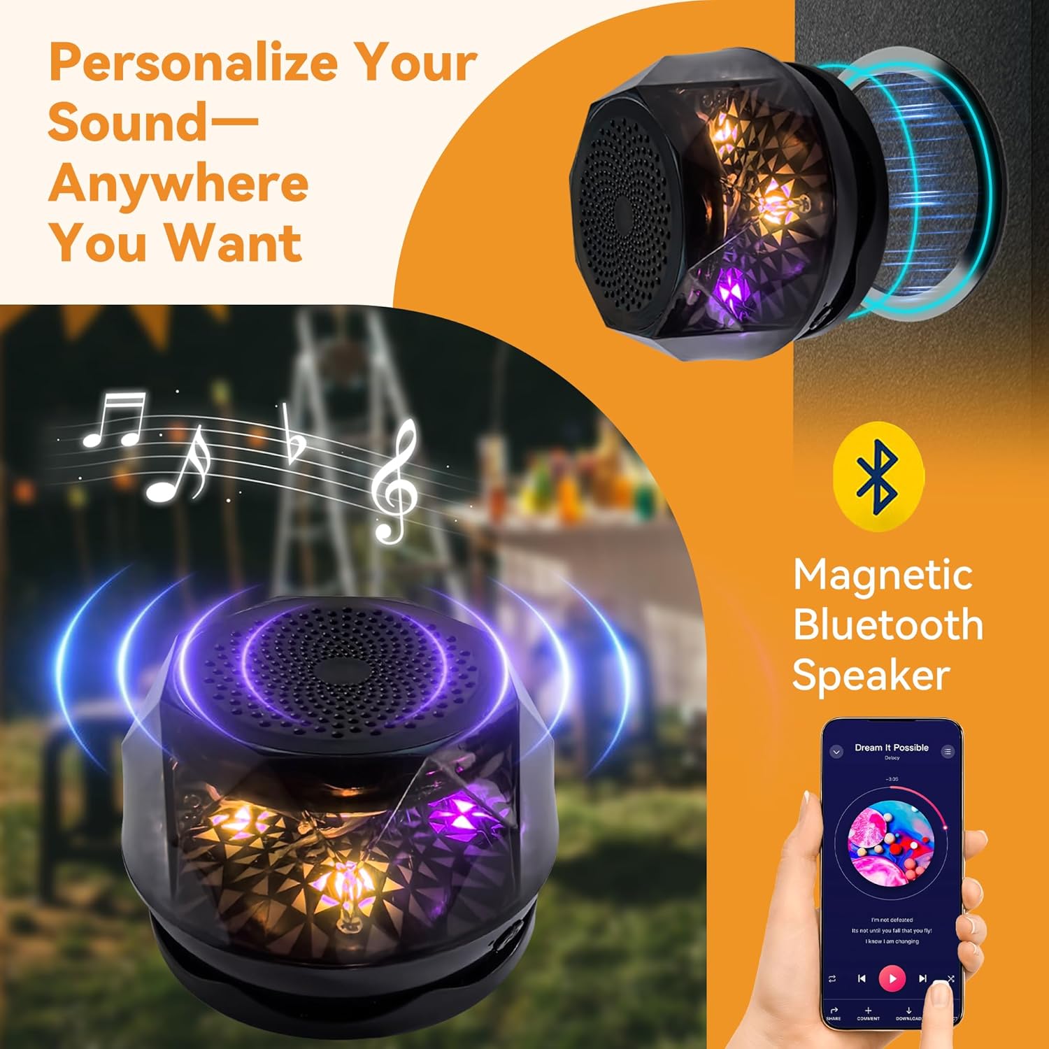 Covered Outdoor Patio Gazebo 11'x13' with LED Lights & Bluetooth Speaker, Heavy Duty Outdoor Canopy Shelter with Metal Frame, Double Roofs, Soft-top Gazebo with Netting and Curtains for Backyard