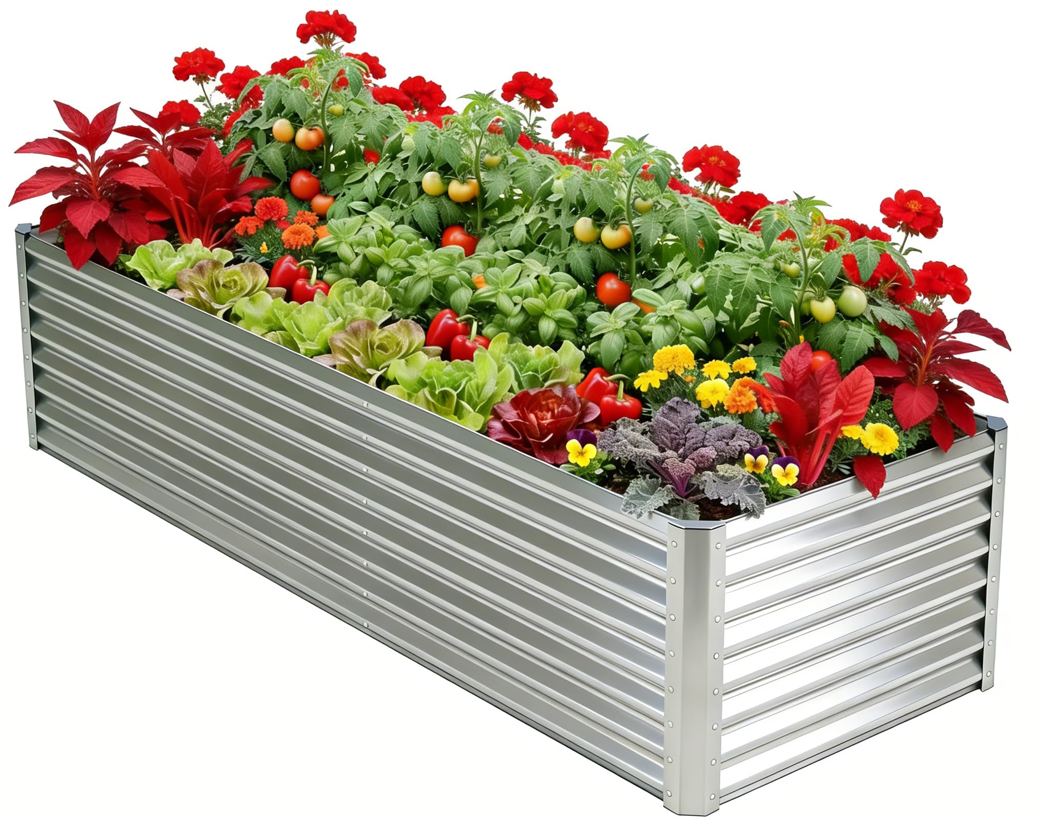 Tegarbed Galvanized Raised Garden Bed