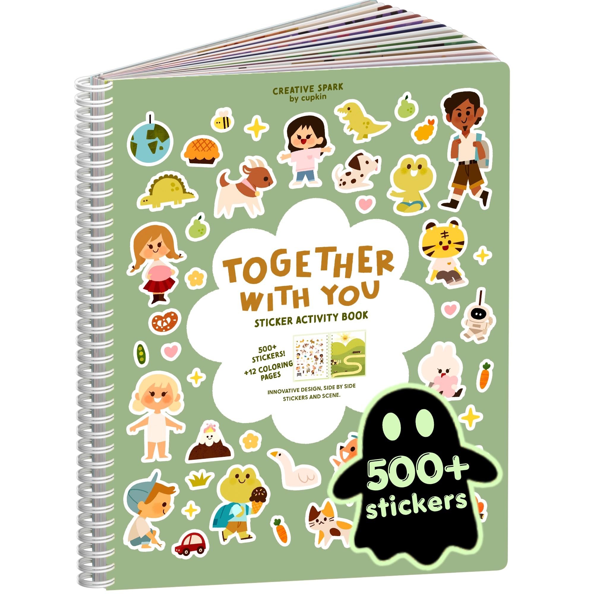 Cupkin Together with You Coloring &amp; Sticker Activity Book | 500+ Stickers