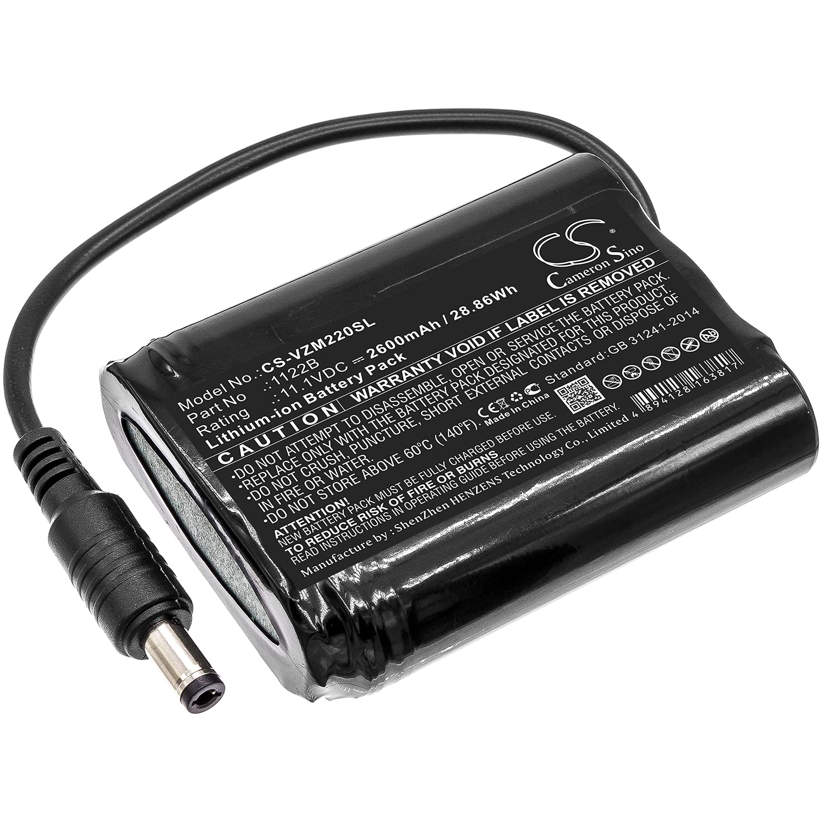 Ejjinenbby Replacement Battery Compatible for Venture Heat MC-1645 ZMCB2200 (2600mAh/11.1V), 1122B Battery