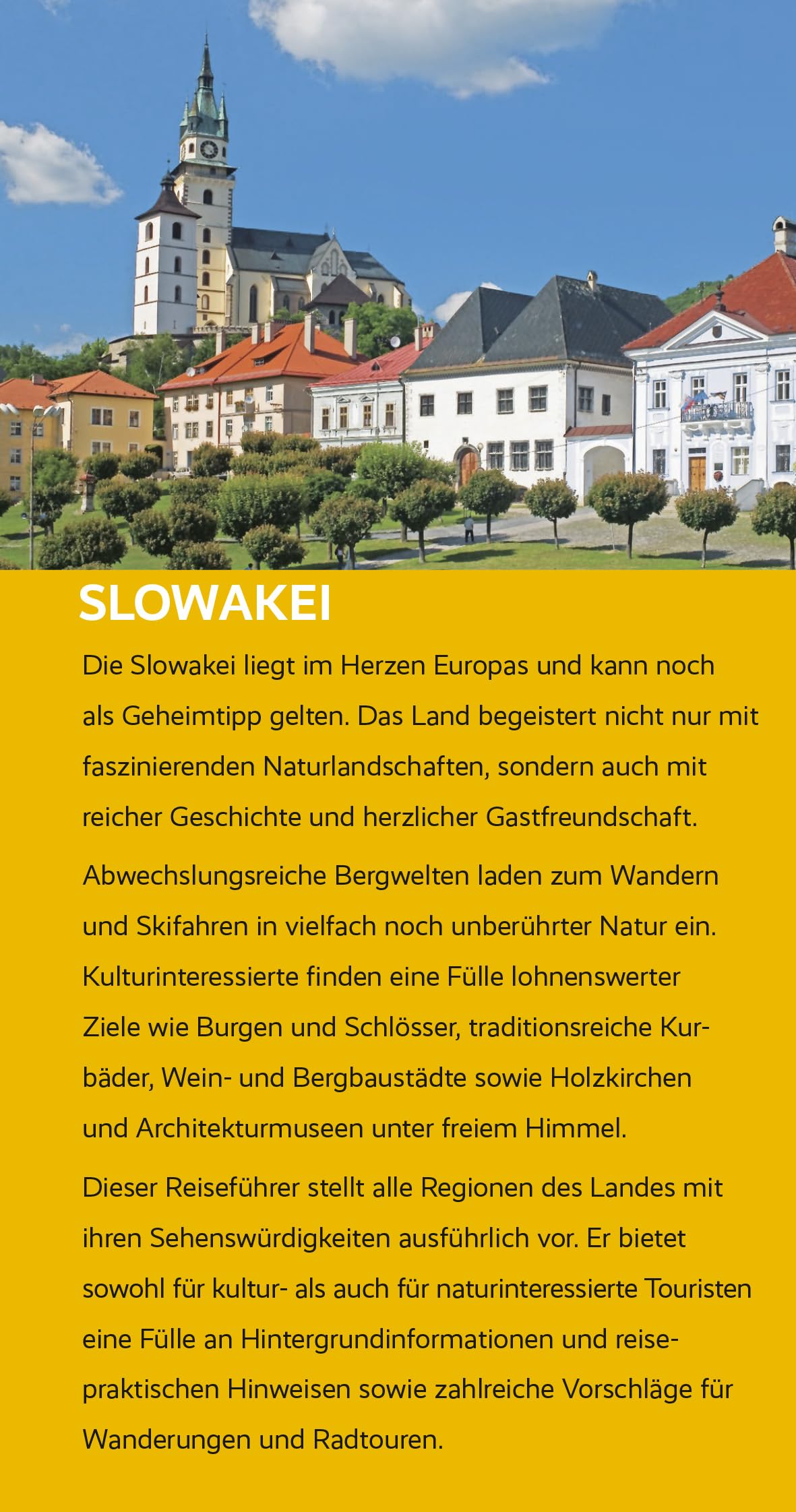 TRESCHER Reiseführer Slowakei: Unterwegs zwischen Donau und Beskiden. Mit Bratislava, Kleinen Karpaten, Hoher Tatra und Donautiefland