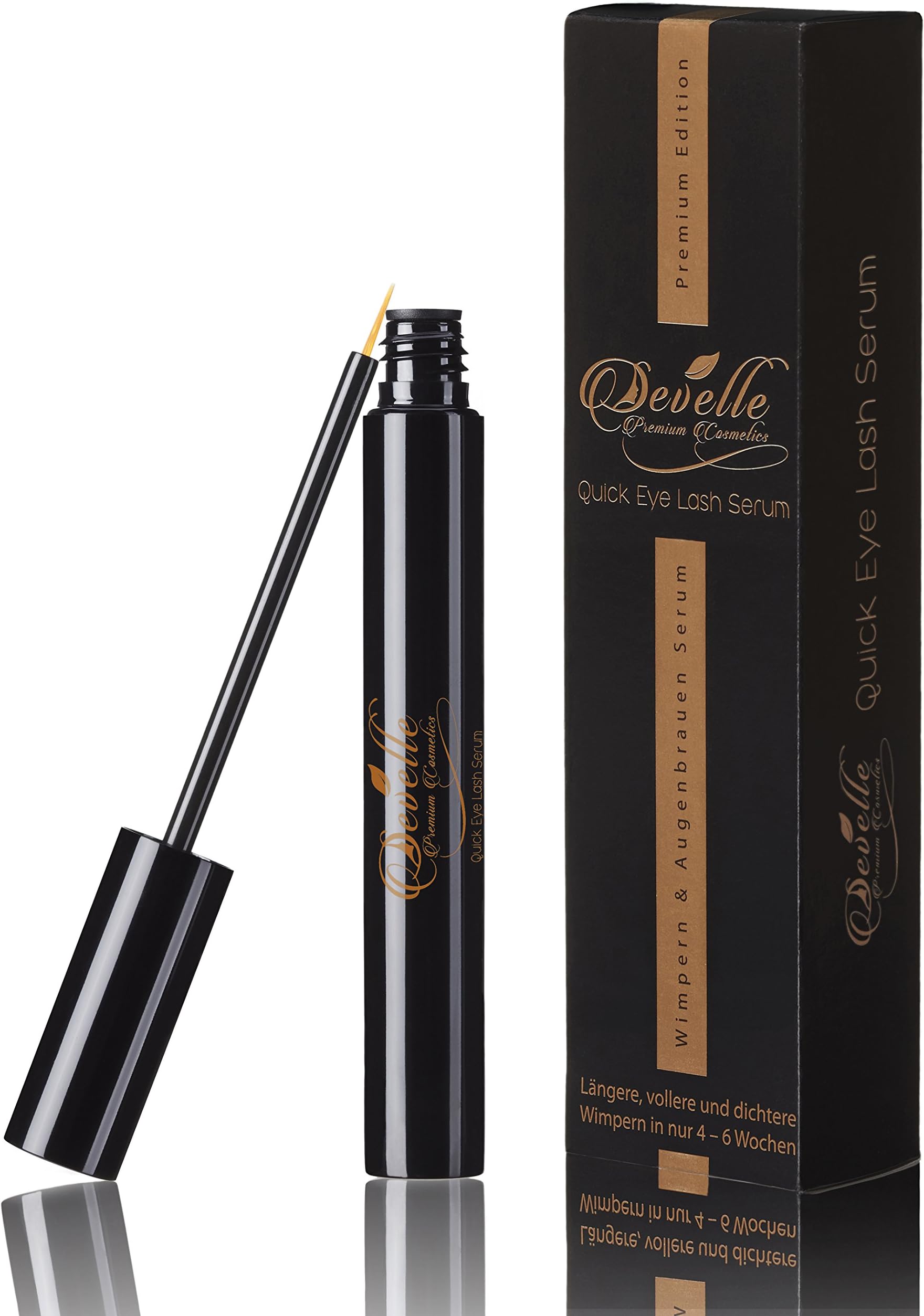 Develle Quick Eyelash Serum 8 ml. |double strength complex of active ingredients | Eyelash Growth Serum | Longer Lashes | EyeLash lengthening| Eyelash Enhancer