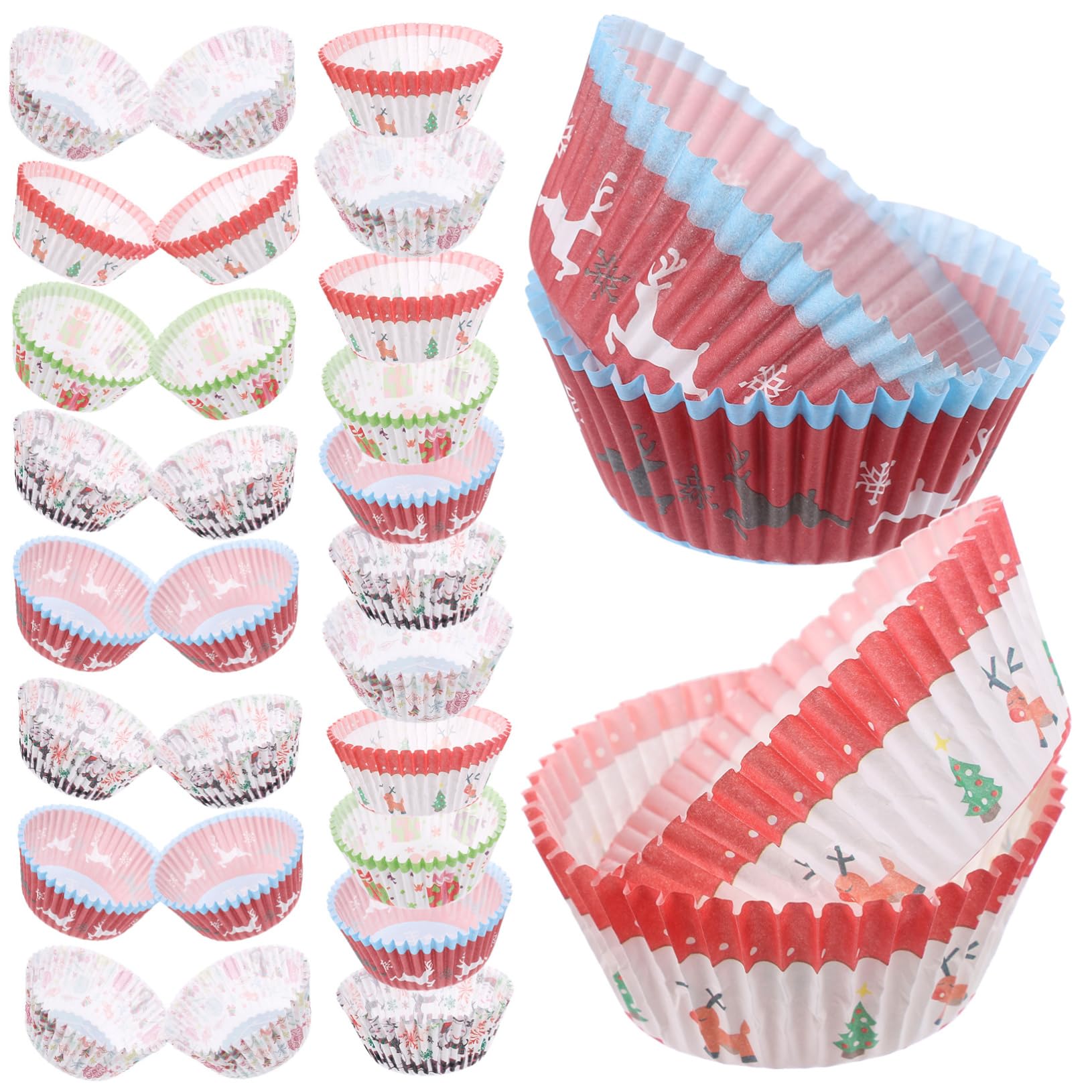 Cabilock 4 Sätze Kuchen Deckel Muffinförmchen Für Cupcakes Cupcake-liner Waffeln Muffinförmchen Backen Cupcake -stand Drehscheibe Dessertbecher Muffins Ofen Backzubehör Papier 500 Stück * 4