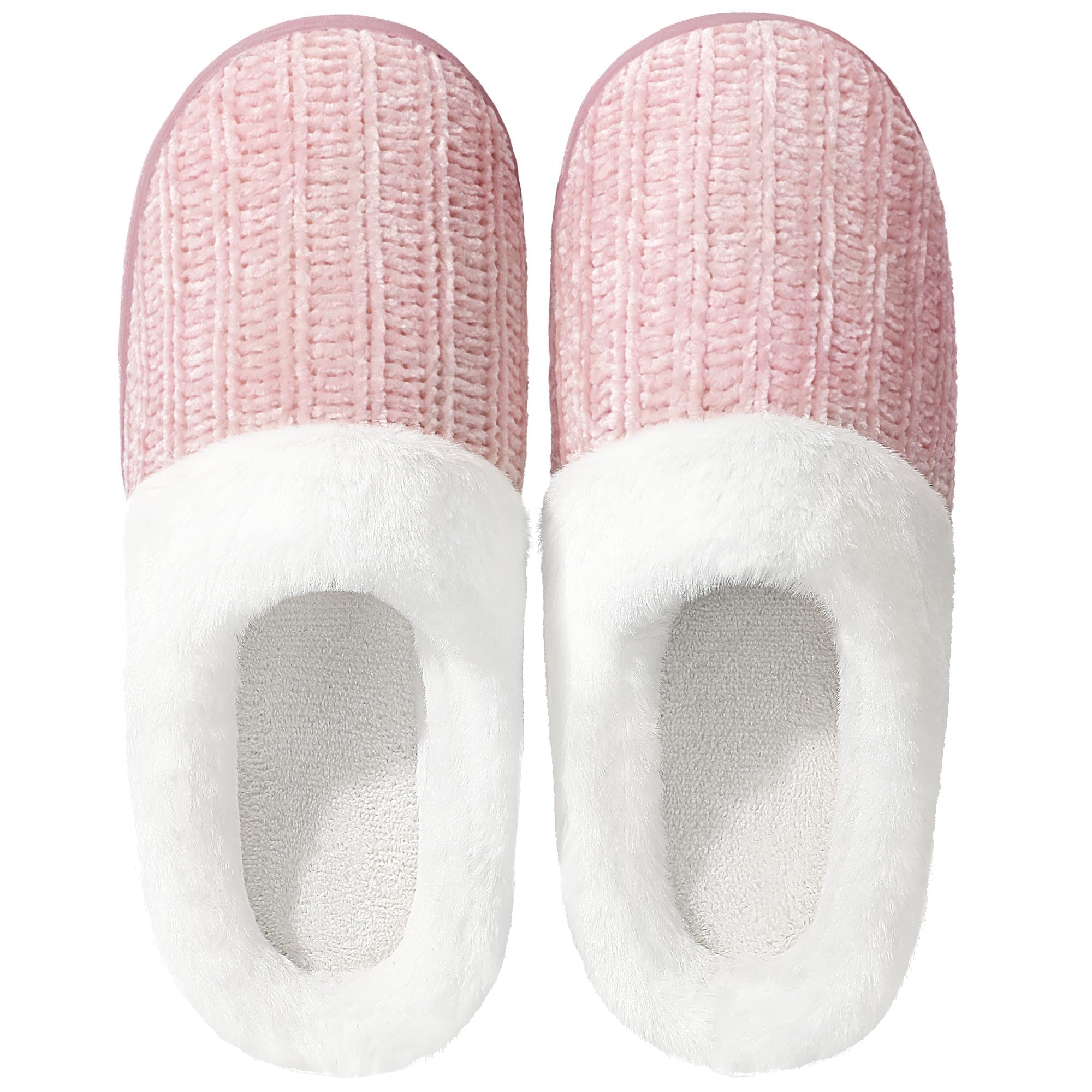 MIXIN Damen Memory Foam Indoor Pantoffeln Fuzzy Stricken Haus Pantoffeln Bequeme Slip-on Haus Schuhe