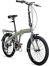 Bergsteiger Windsor 20 Zoll Faltrad, Klapprad, Shimano 6 Gang-Schaltung, LED Batterie-Licht, Quick-Fold-System, Klappfahrrad