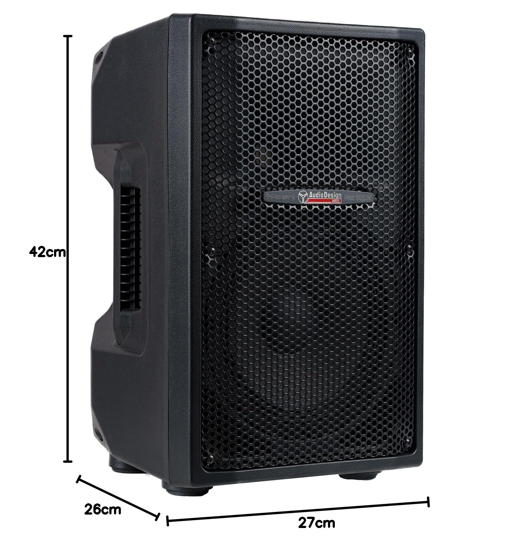 DIFFUSORE 8" ATTIVO A 2 VIE POTENZA 600W PER CONCERTI E FESTE LIVE