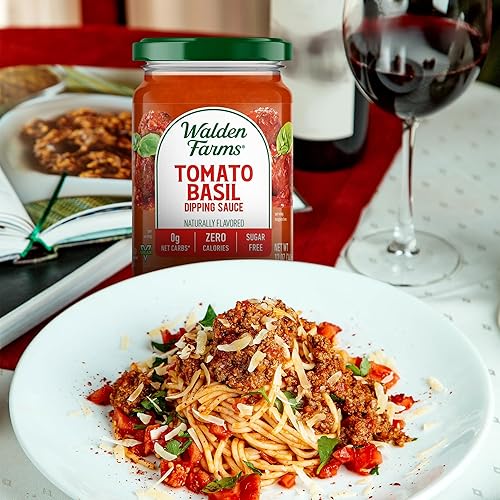 Miniatura 69 de Walden Farms Salsa Alfredo - Salsa cremosa de estilo italiano cero calorías, sin azúcar, keto y sin carbohidratos, botella de 12 onzas