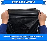 Vista 3 de Reli. SuperValue 65 Gallon Trash Bags 60 Count Made in USA Heavy Duty Black Multi-Use Garbage Bags