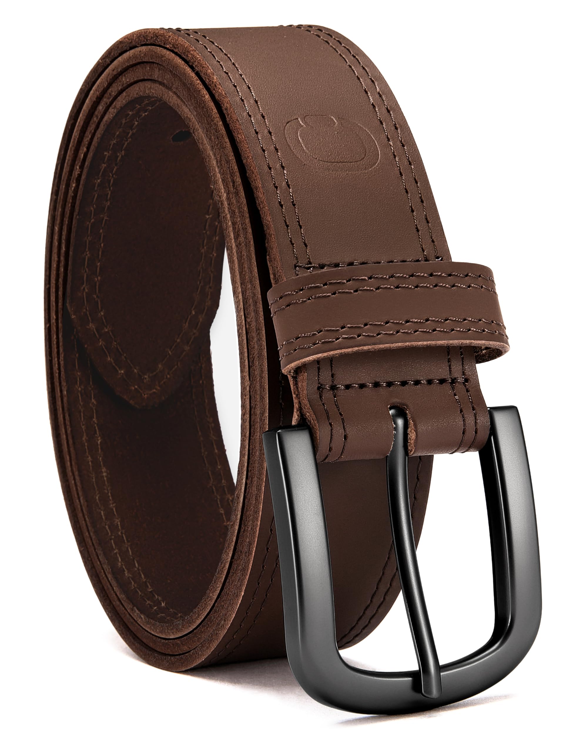 CHAOREN Mens Belts Casual for Jeans - Full-Grain Leather, Durable Cowhide