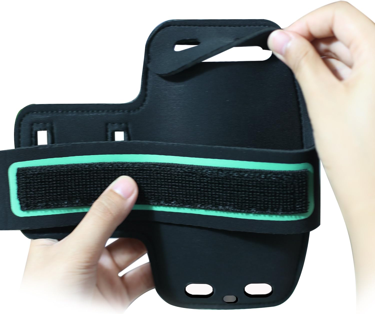 Ailun Phone Armband Compatible with iPhone 7 Feartured with Sport Scratch Resistant Material Slim Light Weight Dual Arm Size Slots Sweat Resistant Key Pocket with Headphone Ports Black