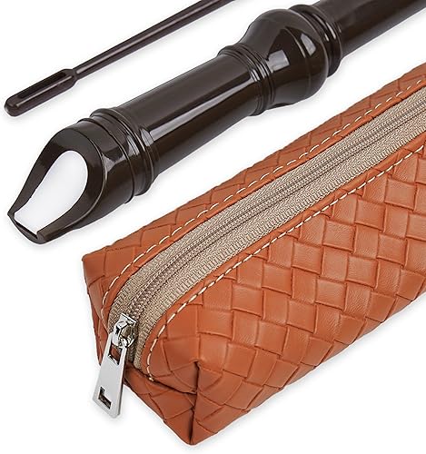 Miniatura 36 de Flauta para principiantes, niños y adultos, 8 agujeros, soprano, con varilla de limpieza y funda de cuero para estudiantes, entretenimiento en casa