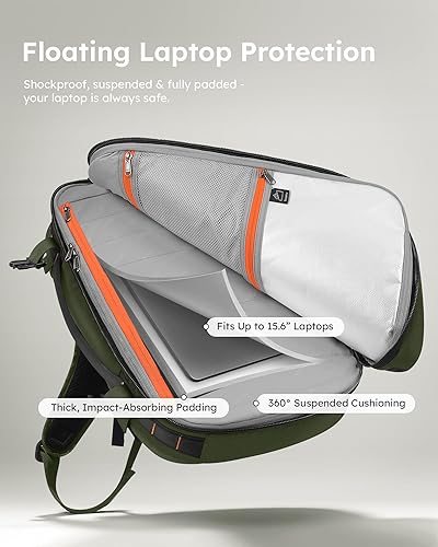 Miniatura 3 de Tolaccea - Mochila de viaje, aprobada para vuelos, compatible con TSA, bolsa de transporte para negocios, mochila de computadora grande y duradera,