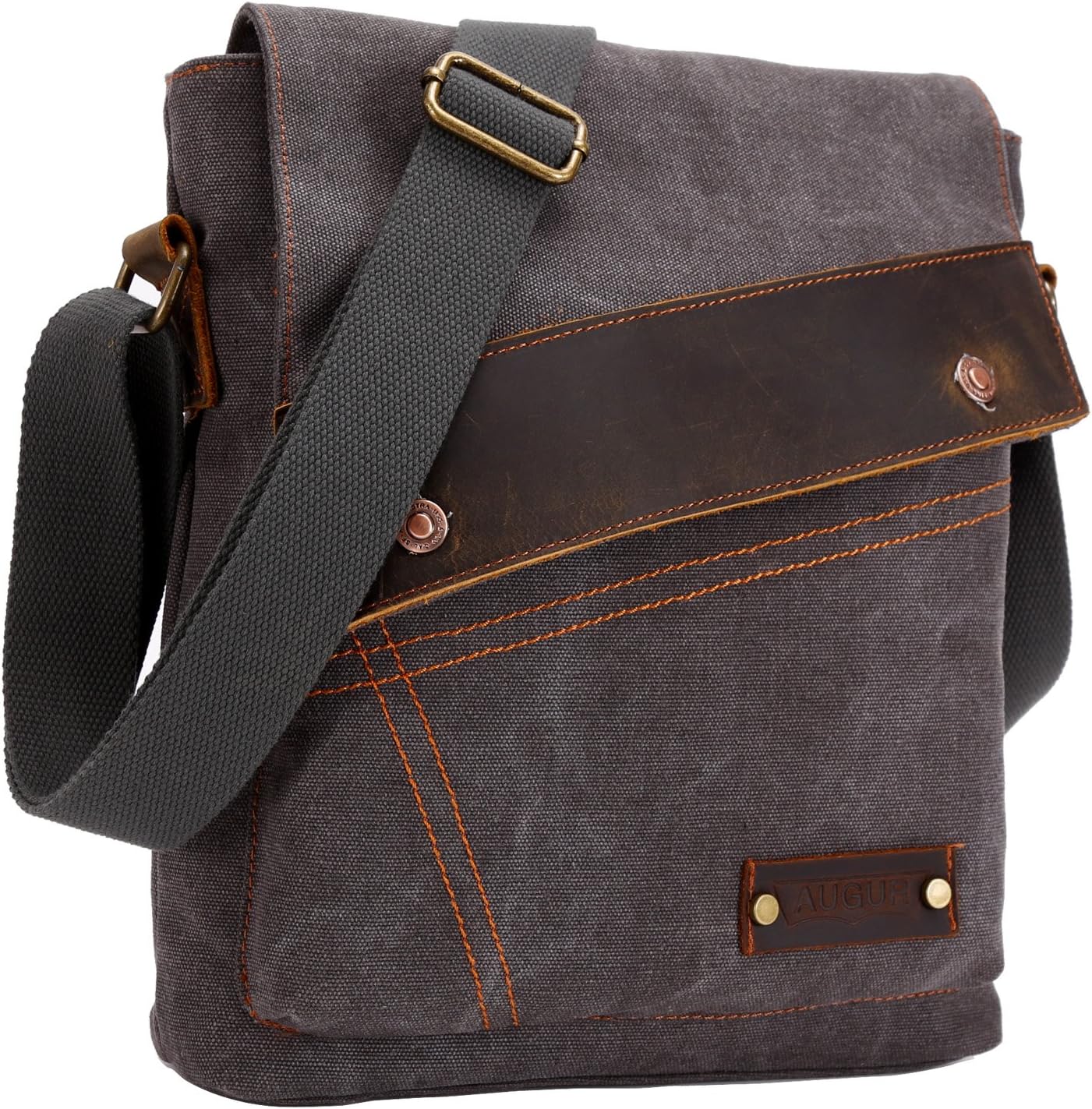 Messenger Bag, Vintage Small Canvas Shoulder Bag Crossbody Purse - Image 3